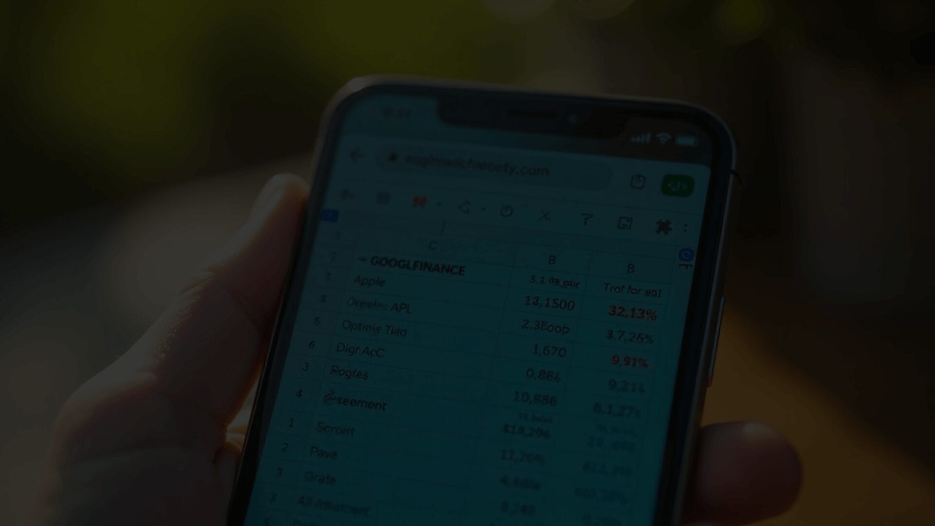 GOOGLEFINANCE Formula